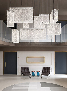 Подвесной светильник CUBO COMBO S12 200 SQ Masiero