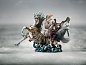 Фарфоровая скульптура Ариона на морском коне Arion on a Seahorse Lladro, лимитированная серия 01001948 — фото 2