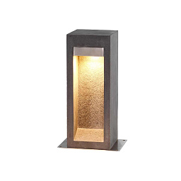 PARKSTONE-BOL-B Elstead Parkstone уличный светодиодный боллард с прямоугольным корпусом из камня и металла