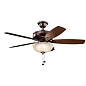52" Terra Select Fan Oil Brushed Bronze люстра-вентилятор 330347OBB Kichler — фото 3