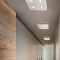 02004XXDHXPFA Elesi luce Pois PL 4L Square LED современный квадратный потолочный светильник с четырьмя лампами серебро — фото 2