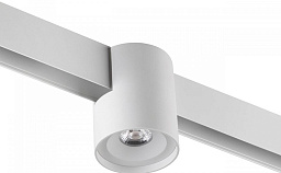 359516 Novotech Flum накладной потолочный магнитный светильник круглой формы белого цвета для магнитного трека 48V