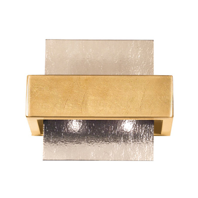 настенный светильник прямоугольный с золотой вставкой