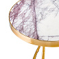 110605 Side Table Veritas gold finish white marble SIDE TABLES Eichholtz