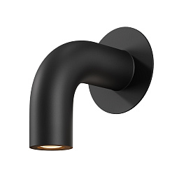 O477WL-L2GF3K Maytoni Sleek настенный светильник с изогнутым корпусом цвета графит