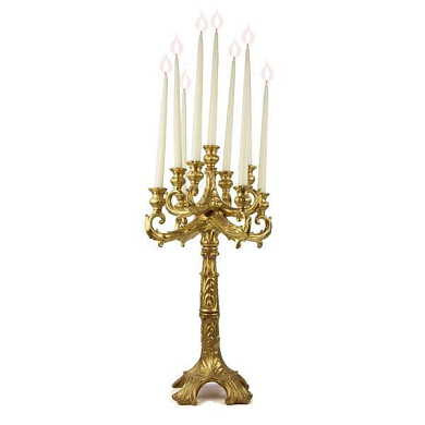 Versailles candelabra - 9 arms - gold канделябр, Villari