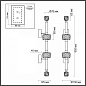 5426/34WL Odeon Light Kliff бра, 34Вт, 3000K, 2300лм, золото