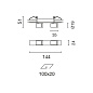 QX13 Palco Recessed iGuzzini Palco linear recess 2 x Ø19 - medium - remote driver