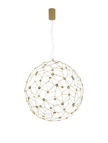 Gold Copper LED 21 Watt 220-240 Volt 2043Lm 3000K IP20 Led Chip: 60 Pcs D: 80 H: 330 cm
