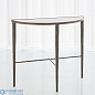 Hammered Console-Bronze w/White Marble Global Views консольный стол