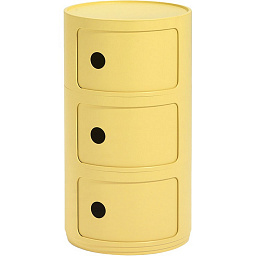 05970GI Kartell Componibili биоконтейнер для хранения пастельно-желтый