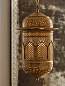 CL0364.BR Adhurst Vaughan восточный подвесной фонарь из латуни с перфорацией и куполообразной крышкой — фото 2