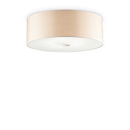 090863 Ideal lux Woody потолочный светильник с корпусом из дерева и матовым рассеивателем круглой формы