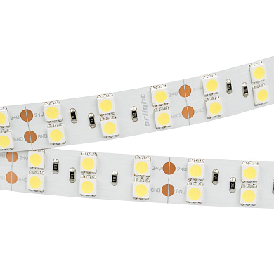 011256(1) Arlight Лента RT 2-5000 24V White6000 2x2 (5060, 600 LED, LUX)