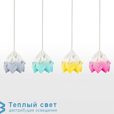 MOTH подвесной светильник Studio Snowpuppe Moth Bicolor White/Pink + Cord White