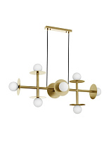 Opal Glass Brass Gold Metal LED G9 8x5 Watt 100-240Volt IP20 Bulb Excluded L: 109 W: 41 H: 135 cm