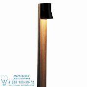 Beacon bollard lamp 140cm teak & porcelain МАЯК TEAK 140CM ЧЕРНЫЙ ФАРФОР СВЕТОДИОД 2,2W 390LM 2700K 100-240V 50/60HZ Royal Botania