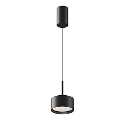 P102PL-12W4K-B Maytoni Glare подвесной светильник черного цвета с матовым диффузором