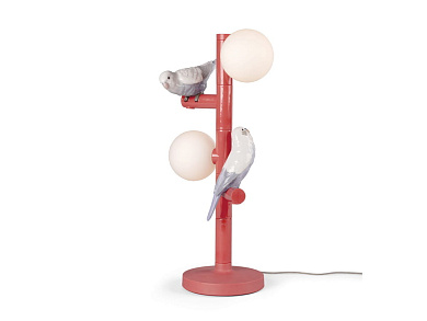 The Parrot Party Фарфоровая настольная лампа Lladro PID596016
