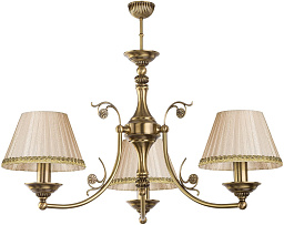CAS-ZW-3(P/A) Kutek Casamia Lampshade трёхрожковая подвесная люстра с тканевыми абажурами