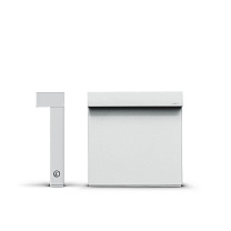 Minilook боллард односторонний H. 220mm белый 4000 K 8.9 Вт