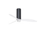 32035-10 TUBE FAN LED Shiny black/transparent ceiling FAN LED with DC motor люстра с вентилятором Faro barcelona