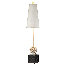 FB-SWIRL-TL Flambeau Swirl настольная лампа с асимметричным скульптурным основанием и коническим абажуром