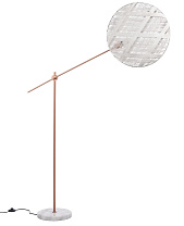Floor Lamp CHANPEN L Ø52 diamant Copper/White