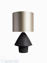 TL-TORI-SBR-BLCK-MLS-EU Heathfield Tori настольная лампа с чёрным плафоном и коническим основанием