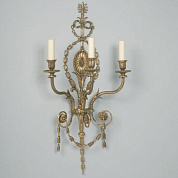 WA0129.BR.SE Adam Wall Light, Brass, 3 Arms