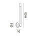 Metal Lux Index AP Led настенный светильник в лаконичном стиле чёрный 278.101.03 — фото 3