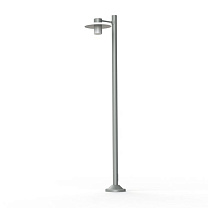 Aubanne N° 4; Frosted glass E27 23W; Metal grey