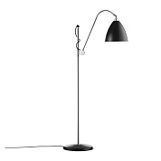 BESTLITE BL3 - Lampadaire/Pied chrome, abat-jour noir