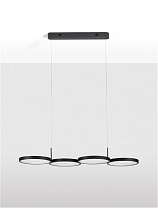 Triac Dimmable Sandy Black Aluminiun & Acrylic LED 41 Watt 220-240 Volt 2300Lm 3000K IP20 L: 84 W: 32 H: 120 cm