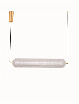 Triac Dimmable Brass Gold Metal & Clear Acrylic LED 40Watt 220-240Volt 3384Lm IP20 3000K L:97 W:15 H:120 cm