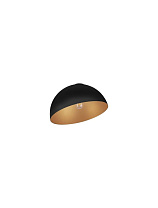 Sandy Black & Inner Gold Metal LED E27 1x12Watt 100-240Volt IP20 bulb excluded D: 40 H: 25 cm