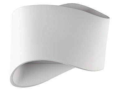 светодиодный настенный светильник с волнообразным керамическим корпусом