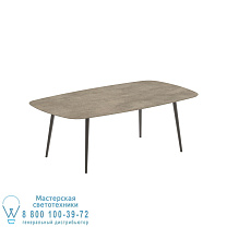 STYLETTO STANDARD ОБЕДЕННЫЙ СТОЛ 220x120CM АЛЮМИНИЕВЫЕ НОЖКИ БРОНЗОВАЯ КЕРАМИЧЕСКАЯ СТОЛЕШНИЦА TERRA SABBIA Royal Botania