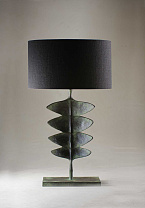 Verdigris shown with 18 Straight Oval in Carbon Linen with Cream Card lining