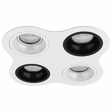 точечный потолочный светильник в черном корпусе