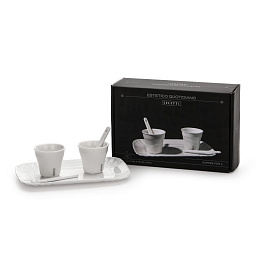SE10101 Seletti ART DE LA TABLE набор кофейных чашек с подносом из белого фарфора