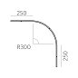Угловой соединитель для шинопровода M7 N UGL R300 B Led Technology — фото 1