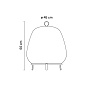 749024/15 Vibia Knit Ø 45 x 55 см - 7490 напольный светильник — фото 1