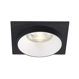 CLT 044C1 WH-BL-BL Crystal Lux CLT 044 встраиваемый потолочный светильник с чёрно-белым корпусом и утопленным источником света