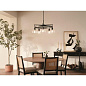 Eastmont 5 Light Chandelier Black and Walnut Wood люстра 52403BK Kichler — фото 4