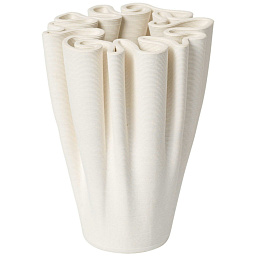 1104271034 Ferm Living Dedali декоративная керамическая ваза скульптурной формы с волнообразным корпусом