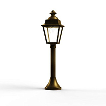 Chenonceau N° 6; Clear glass E27 75W; Gold patina