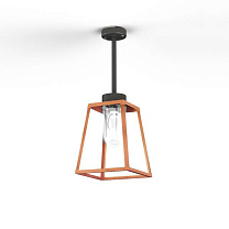 Lampiok 1 N° 2; Clear glass E27 52W; Patined lacquered copper