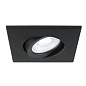 1007184 SLV UNIVERSAL DOWNLIGHT cover IP20 black E встраиваемое квадратное кольцо — фото 1