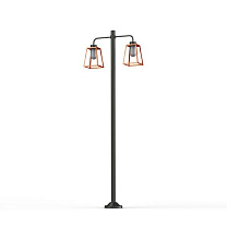 Lampiok 1 N° 8; Frosted glass E27 52W; Patined lacquered copper